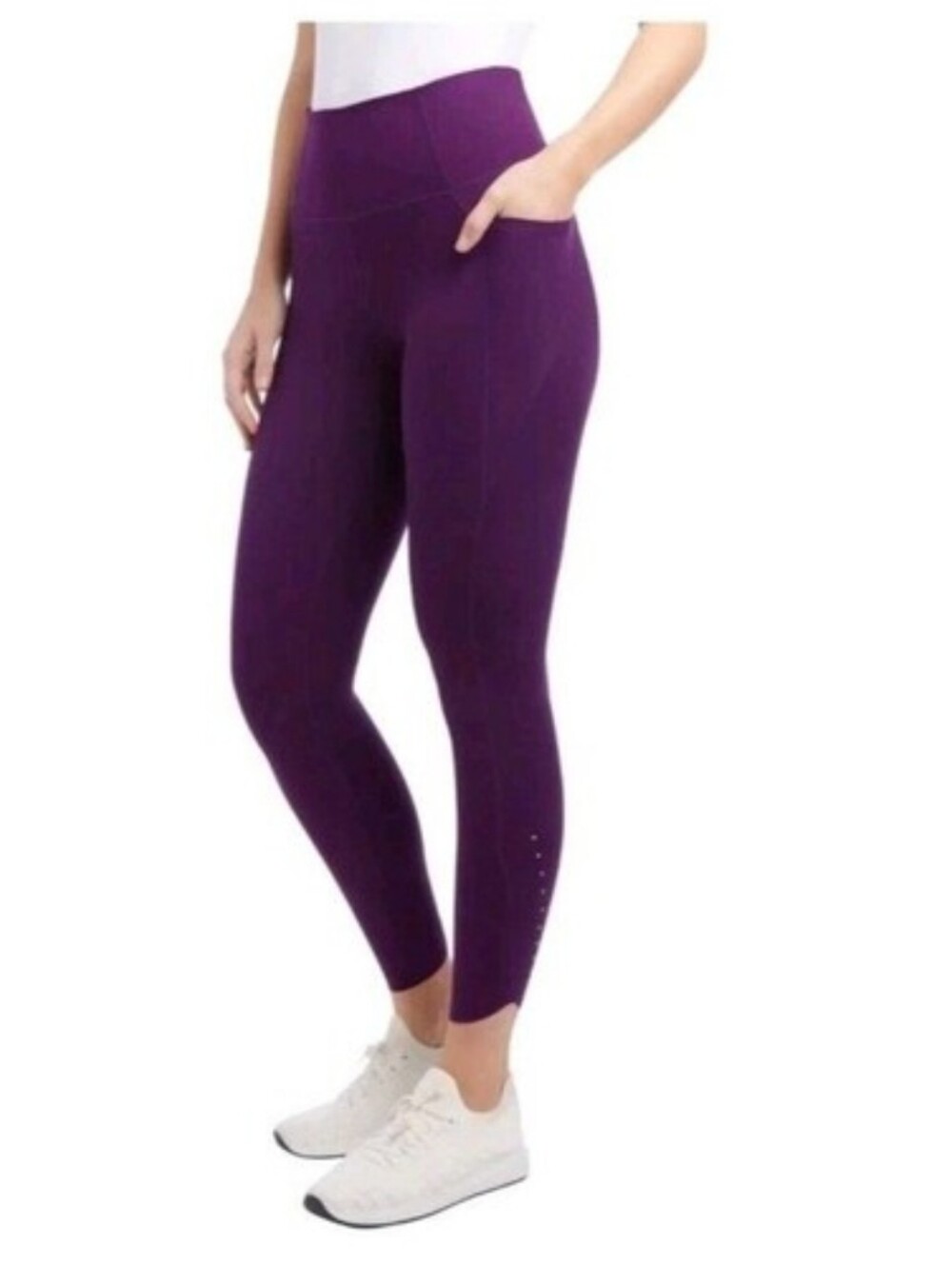 Danskin Womens Small HighRise Brushed Legging | BrightPlum |Small - Picture 1 of 5